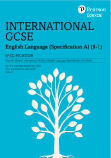 Pearson Edexcel GCSE English Language specification